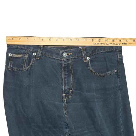 Calvin Klein Black Bootcut Jeans Size 10 100 % Cotton Y2K Soft Denim - Picture 5 of 6
